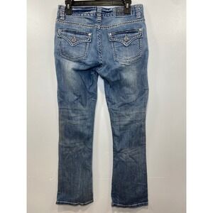 Rock and Roll Cowgirl Jeans Embellished Pockets‎ Denim Bootcut 30x32 Bling